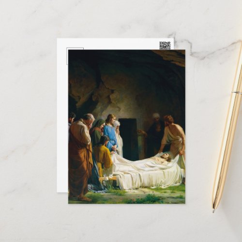 Burial of Jesus by Carl Bloch Holiday Postcard