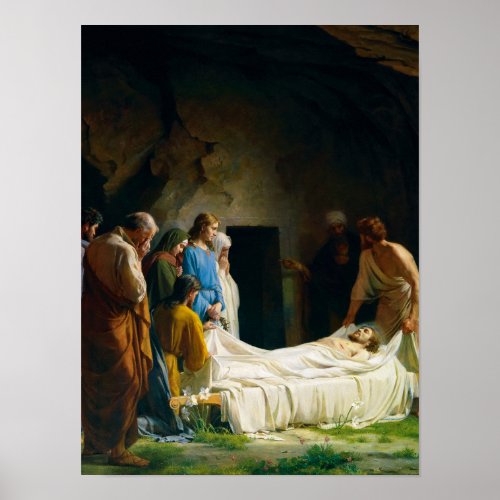 Burial of Jesus by Carl Bloch Poster