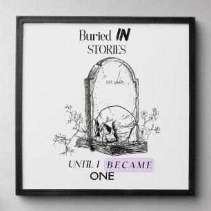 Buried In Stories Dark Academia Art Peel And Stick Photo Tile