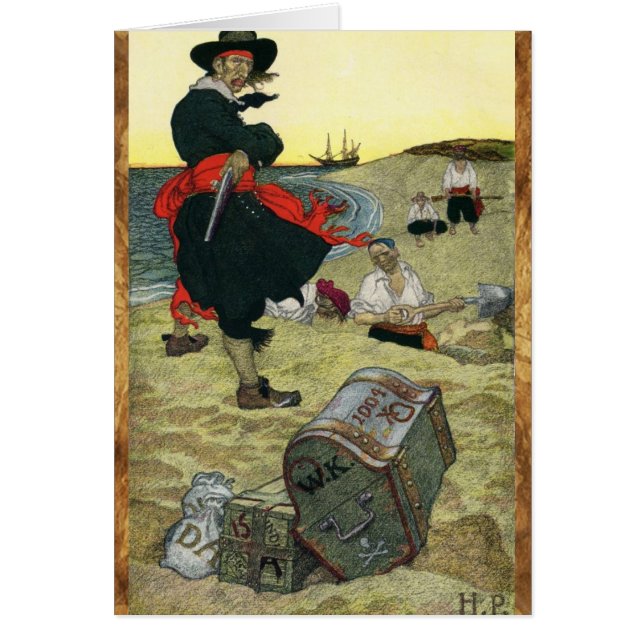 BURIED TREASURE CHEST AND  PIRATES TREASURE MAPS (Front)