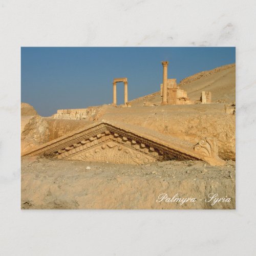 Buried Treasure Palmyra Ancient Syria  Postcard