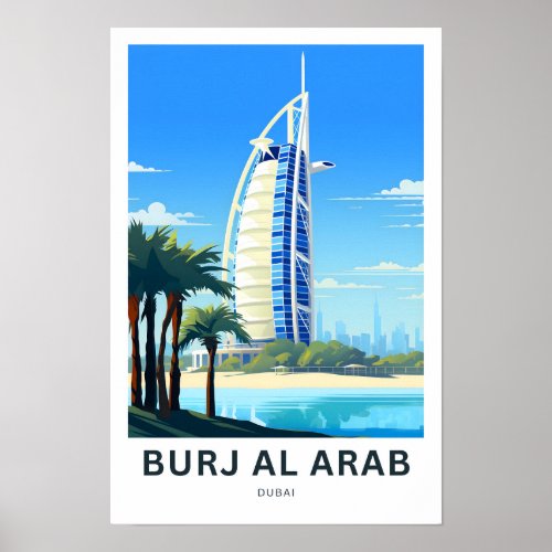 Burj Al Arab Dubai Travel Print