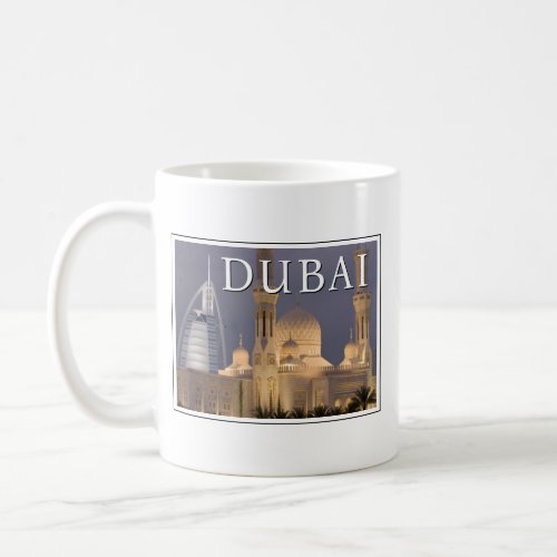 Burj al Arab  Mosque in Evening Dubai Coffee Mug