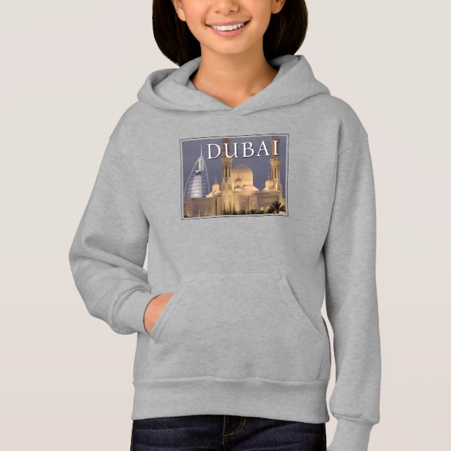 Burj al Arab | Mosque in Evening Dubai Hoodie (Front)