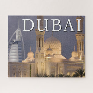Burj al Arab Mosque in Evening Dubai Jigsaw Puzzle