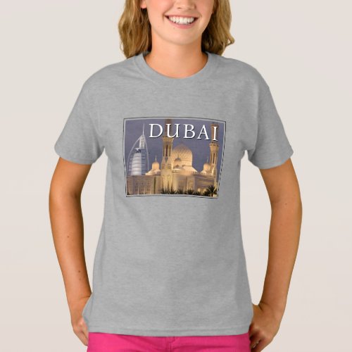 Burj al Arab  Mosque in Evening Dubai T_Shirt