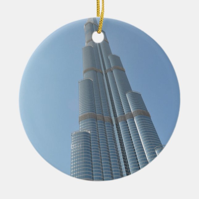 Burj Khalifa 3 Ceramic Ornament (Front)