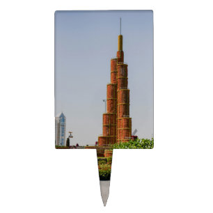 Burj Khalifa,Dubai Miracle Garden Cake Topper