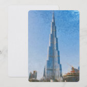 Burj Khalifa, Dubai painting (Front/Back)
