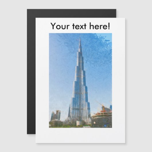 Burj Khalifa, Dubai painting (Front/Back)
