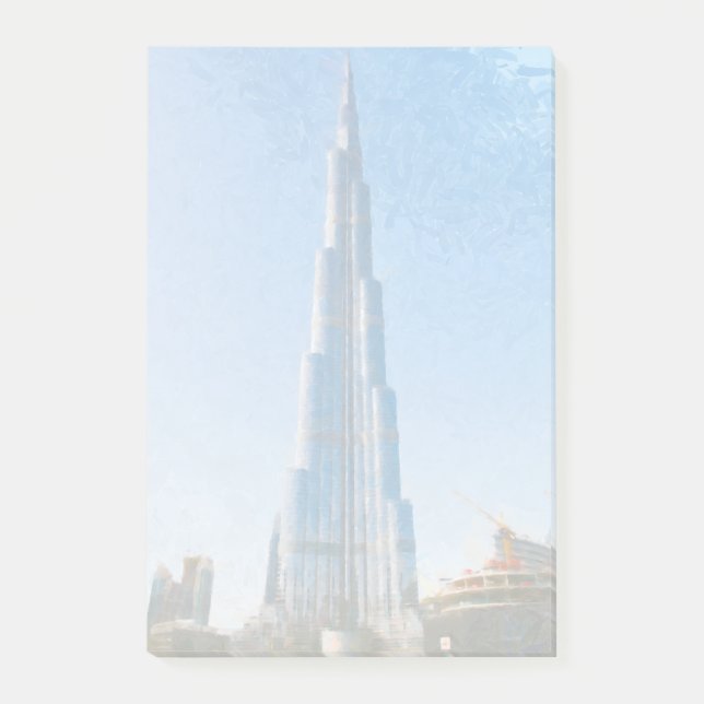 Burj Khalifa, Dubai painting Post-it Notes (Front)