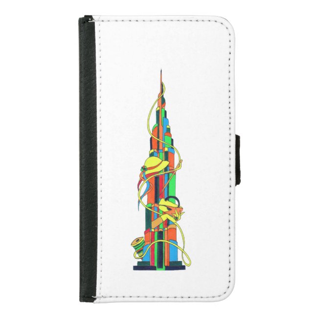 Burj Khalifa Dubai  Samsung Galaxy Wallet Case (Front)