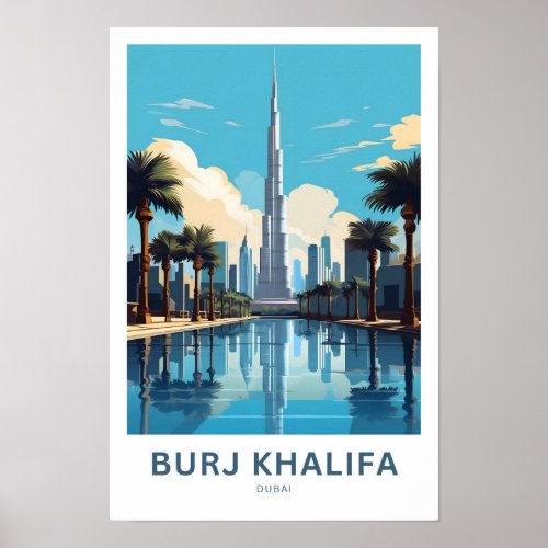 Burj Khalifa Dubai Travel Print