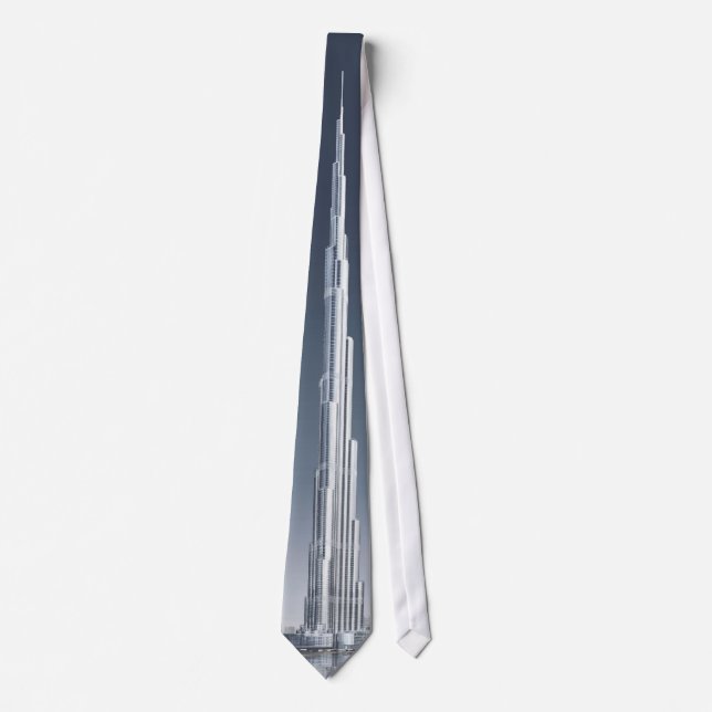Burj Khalifa Dubai - Worlds Tallest Building Neck Tie (Front)