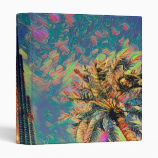 Burj Khalifa painting 3 Ring Binder