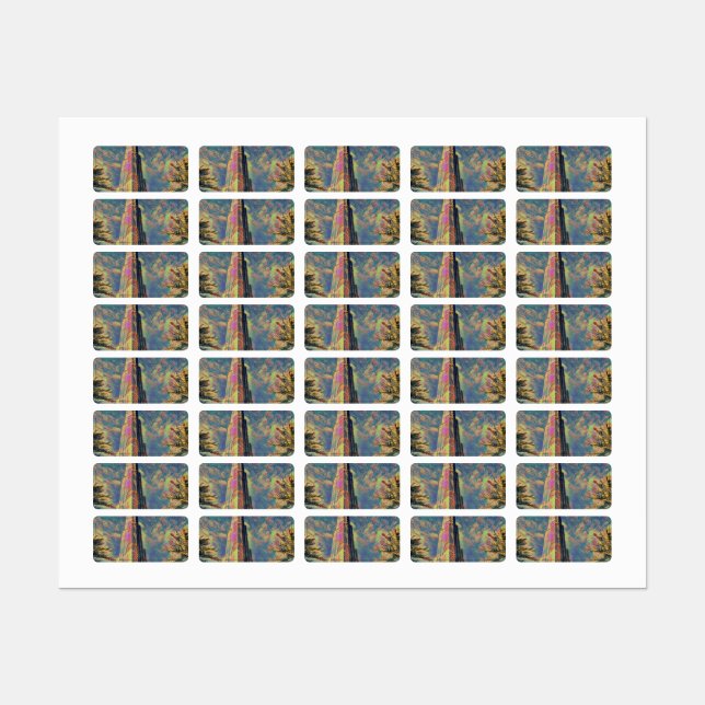 Burj Khalifa painting Labels (Sheet)