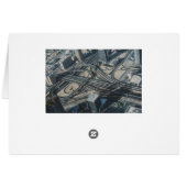 Burj Khalifa road view,Dubai Cards (Back Horizontal)