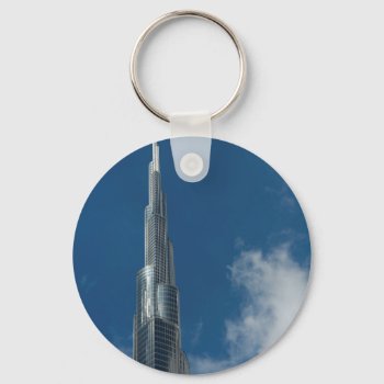 Burj Khalifa Skyscraper Keychain by Funkyworm at Zazzle