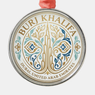 Burj Khalifa United Arab Emirates Metal Ornament