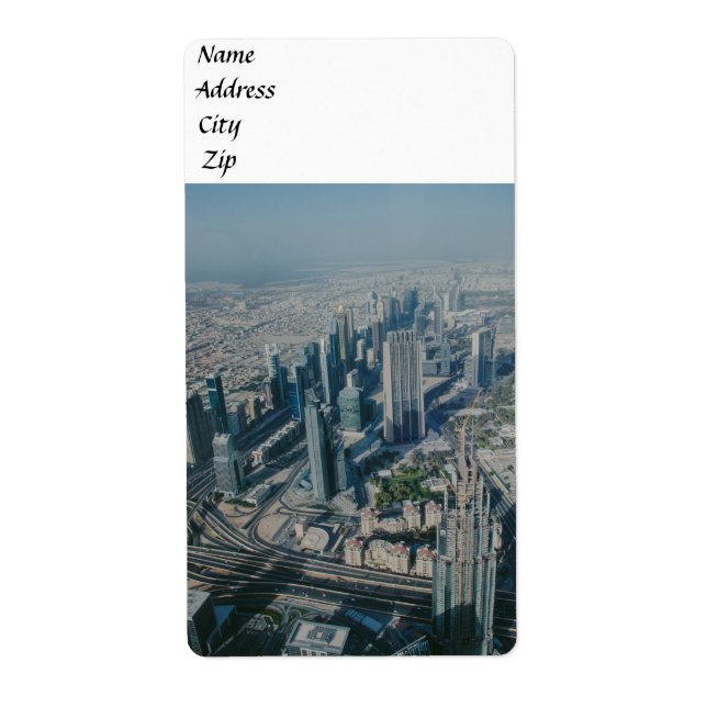 Burj Khalifa view,Dubai Label (Front)