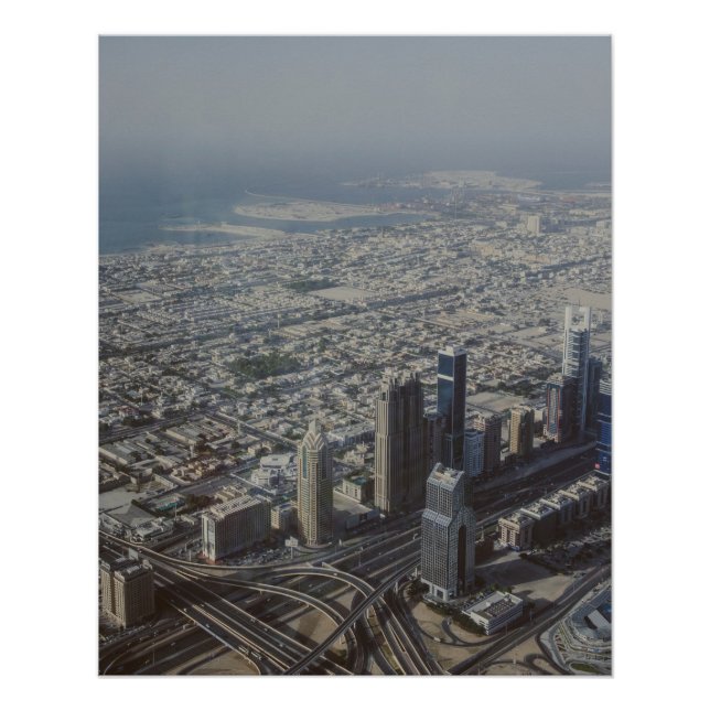 Burj Khalifa view, Dubai Poster (Front)