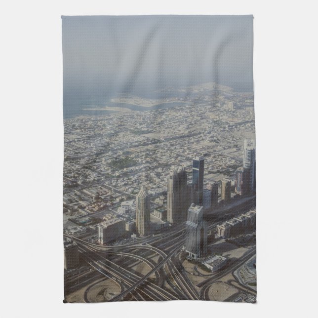 Burj Khalifa view, Dubai Towel (Vertical)