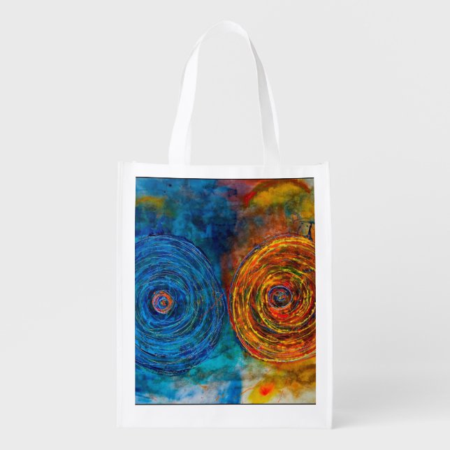 Burkay Sun~Moon Art Tote Bag (Front)