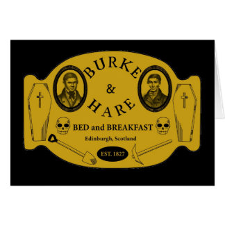 Burke and Hare bed and breakfast Cards