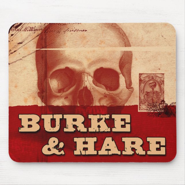 Burke and Hare title mouse pad (Front)