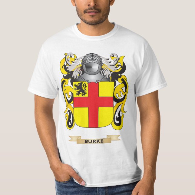 Burke Coat of Arms (Family Crest) T-Shirt (Front)