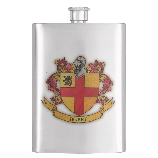Burke crest flask (Front)