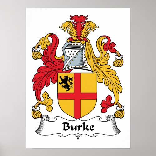 Burke Family Crest Poster