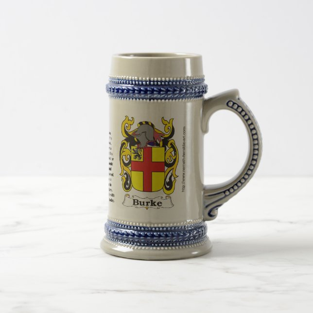 Burke Family Crest Stein (Right)