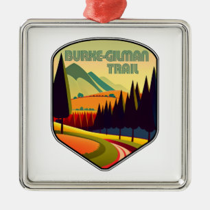 Burke-Gilman Trail Colors Metal Ornament