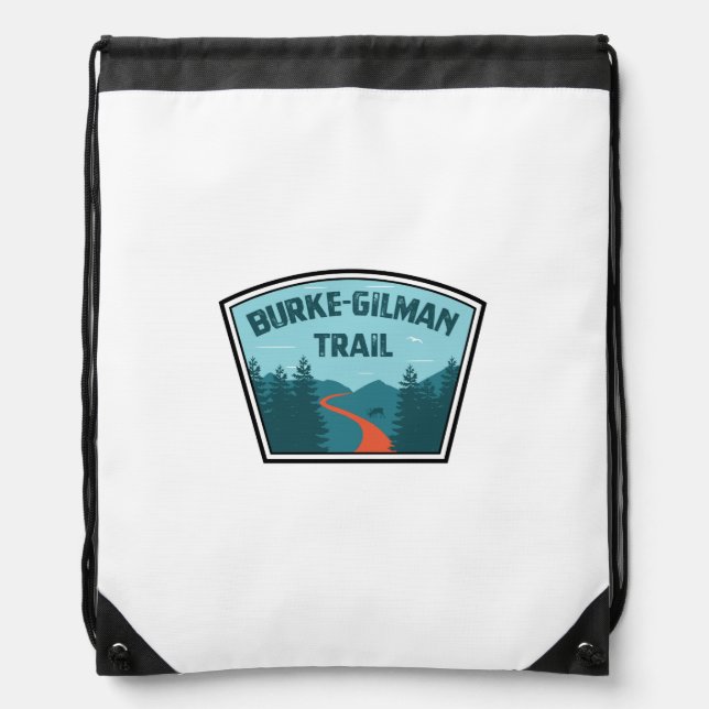 Burke-Gilman Trail Drawstring Bag (Front)