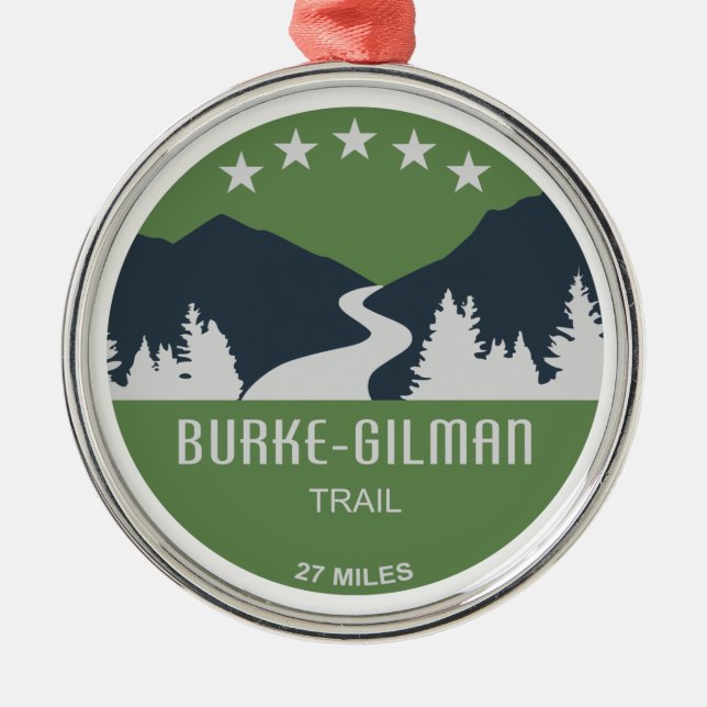 Burke-Gilman Trail Metal Ornament (Front)
