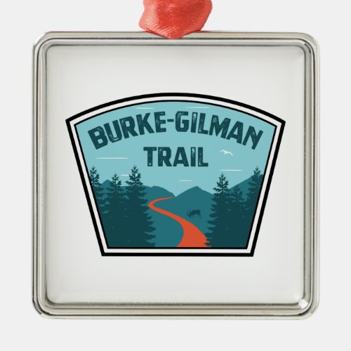 Burke_Gilman Trail Metal Ornament