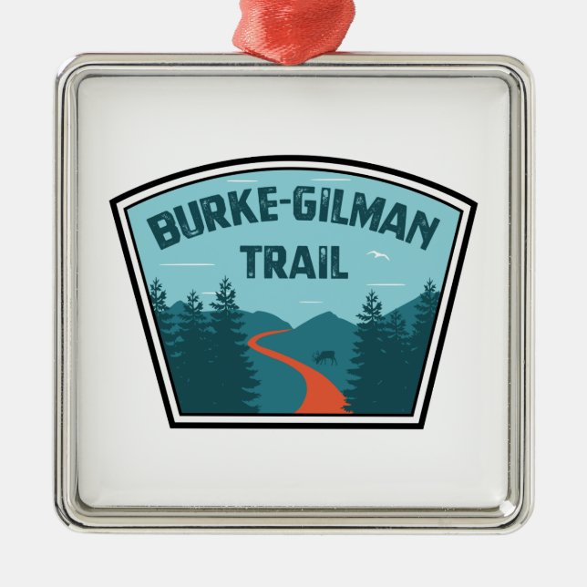 Burke-Gilman Trail Metal Ornament (Front)