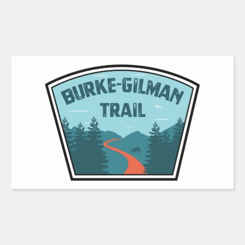 Burke_Gilman Trail Rectangular Sticker