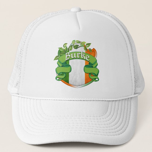 Burke Irish Shield Trucker Hat (Front)