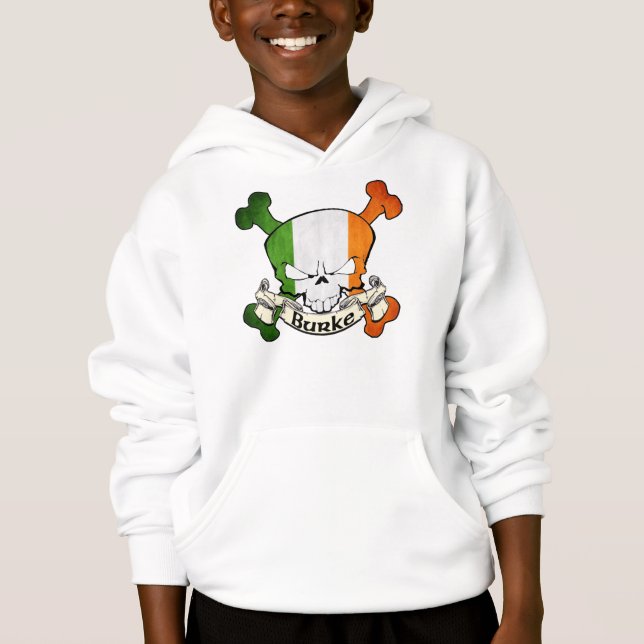 Burke Irish Skull Hoodie (Front)