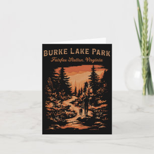 Burke Lake Park Fairfax Station Virginia Hiking Tr Card