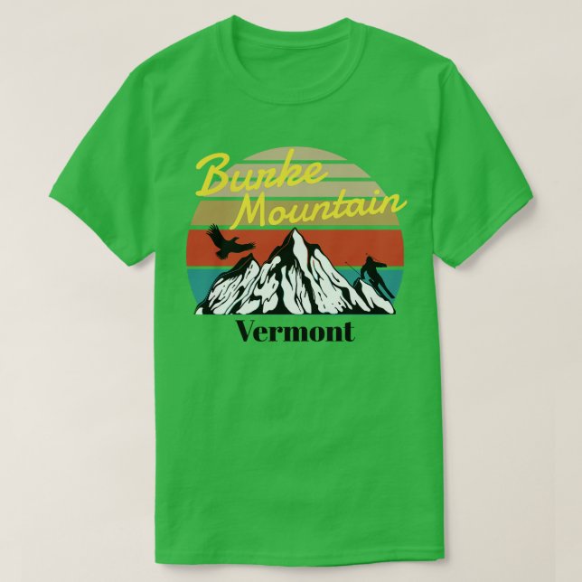 Burke Mountain ski Vermont T-Shirt (Design Front)
