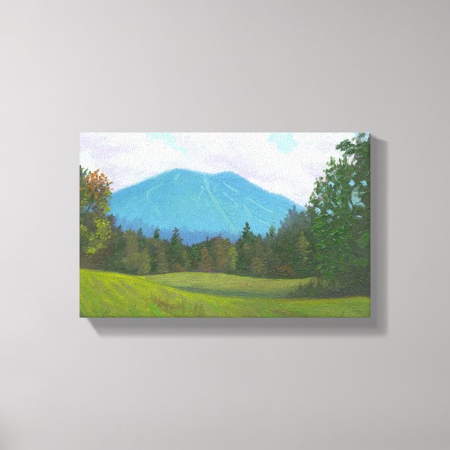 Burke Mountain Stretched Canvas Print (Front)