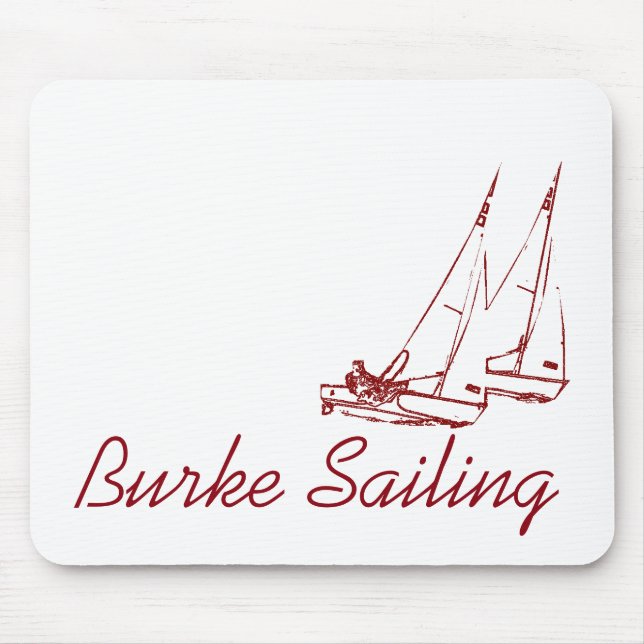 Burke Sailing Mousepad (Front)