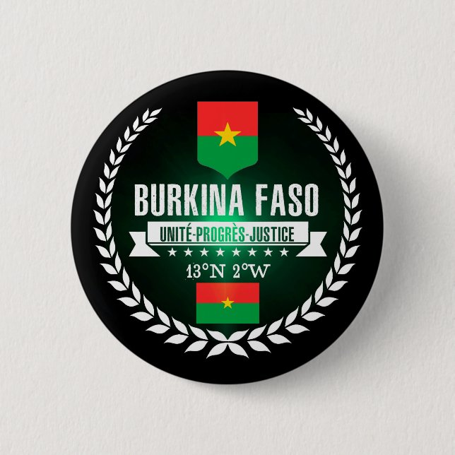 Burkina Faso Button (Front)