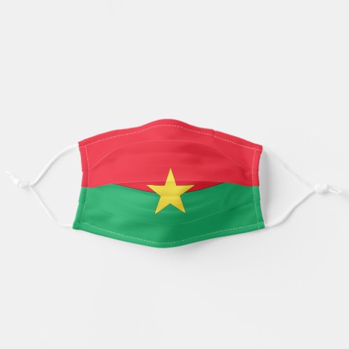 Burkina Faso Flag Adult Cloth Face Mask