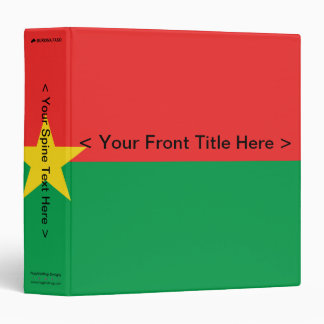Burkina Faso Flag Binder