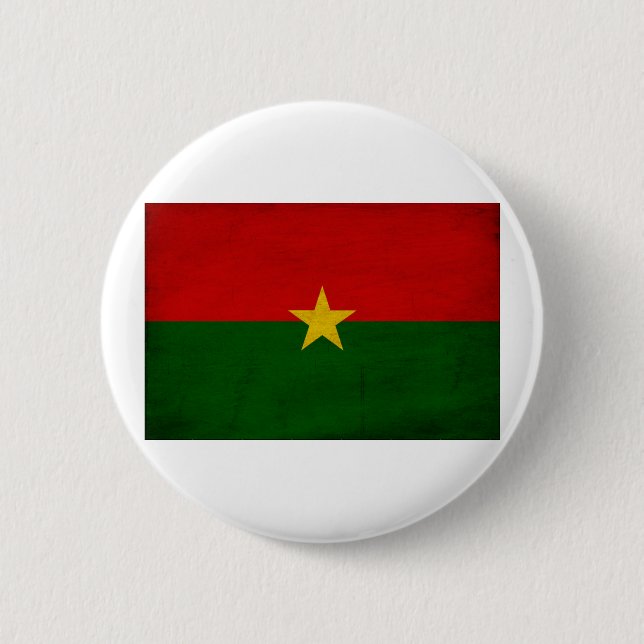 Burkina Faso Flag Button (Front)