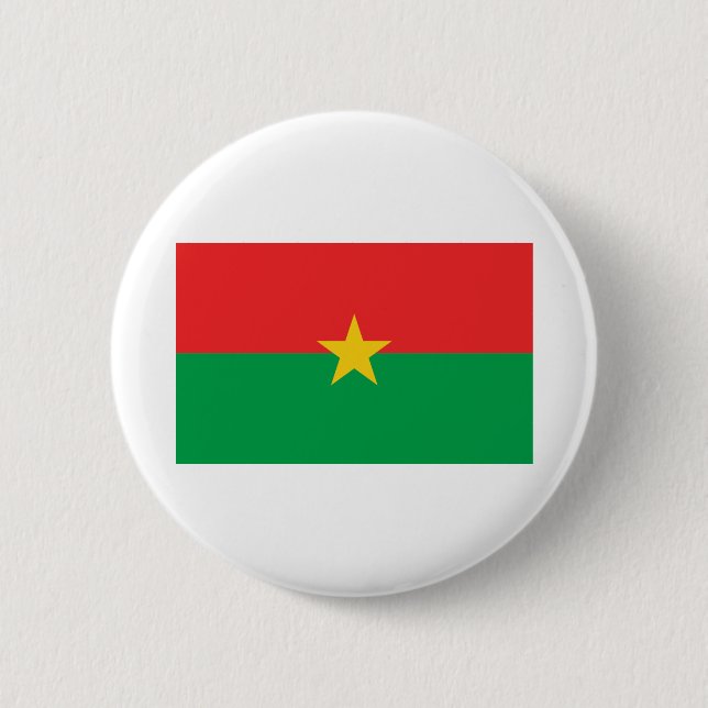 Burkina Faso Flag Button (Front)